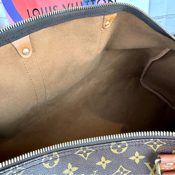 Louis Vuitton Keepall 55 Duffel Bag Travel Bag with lock key, tag poignet - Picture 14 of 16